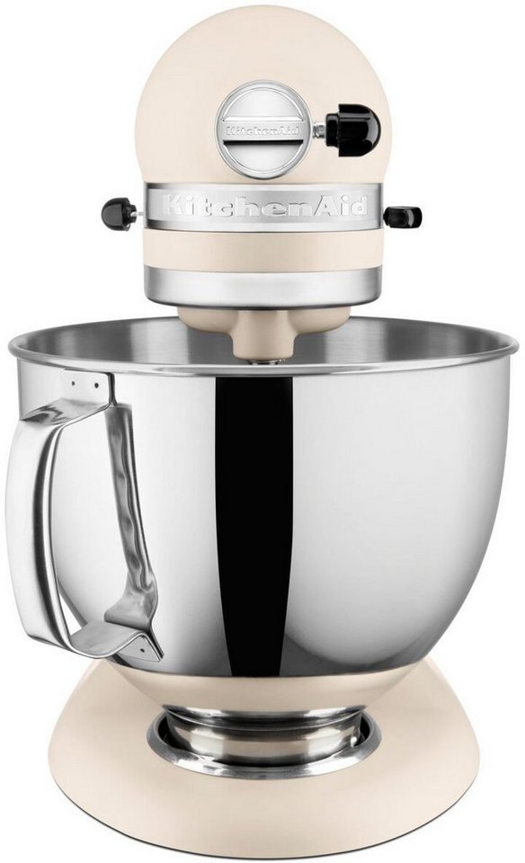 KitchenAid Küchenmaschine 5KSM125EFL FRESH LINEN, 300 W, 4,8 l Schüssel, Gratis Fleischwolf/Spritzgebäckvorsatz, Schüssel, (Wert ca. 238,-UVP) – Bild 4 von 5