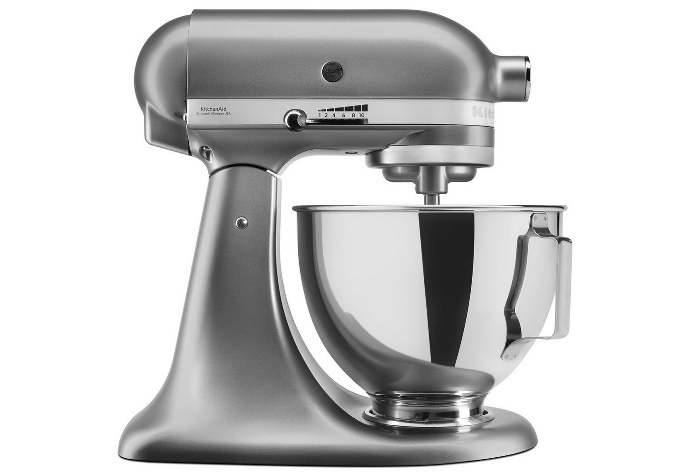 KitchenAid Küchenmaschine 5KSM95PSECU, 275 W, 4,3 l Schüssel, 4,3 l, Original-Planetenrührwerk, Zubehör – Bild 3 von 3