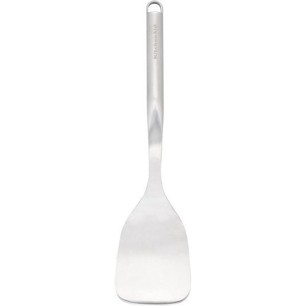 KitchenAid Pfannenwender KMG001OHSS, Hochwertiger Edelstahl, ergonomischer Griff, Haken