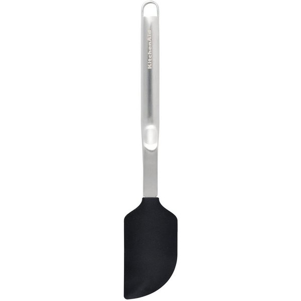 KitchenAid Teigschaber KMG031OHOB, Hitzebeständiger Edelstahl mit Silikonkopf, rutschfester Griff