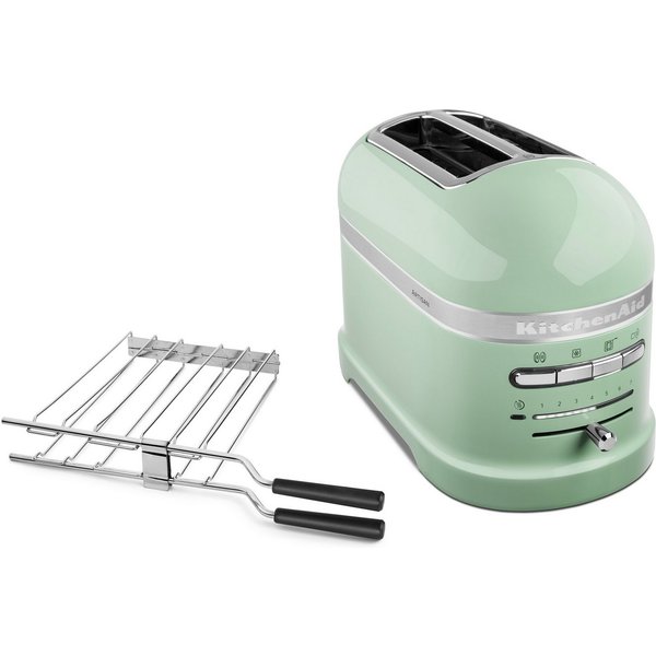 KitchenAid Toaster 5KMT2204EPT Pistazie, 2 kurze Schlitze, für 2 Scheiben, 1250 W, mit Sandwichzange