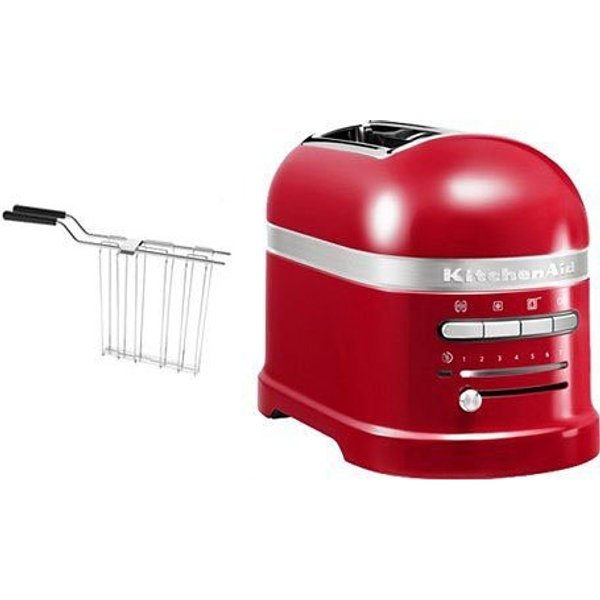 KitchenAid Toaster Artisan 5KMT2204EER EMPIRE ROT, 2 kurze Schlitze, für 2 Scheiben, 1250 W, mit Sandwichzange
