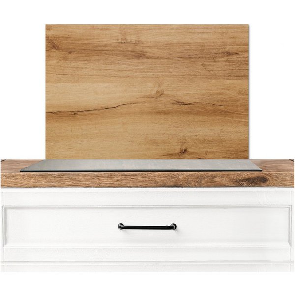 KitchenYeah Küchenrückwand Holzoptik/print - Braun - Holz, (1-tlg), Spritzschutz Küchenrückwand, Wandschutz, 60x30 cm