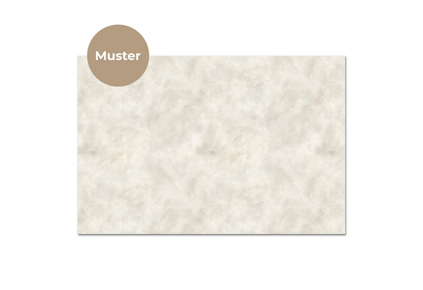 KitchenYeah Küchenrückwand Muster selbstklebend (keine Folie) Cremebeige - Marmor - Adern, (1-tlg), Spritzschutz, Küche, Rückwand, Küchenwand, Küchenfront, 30x2 – Bild 3 von 4