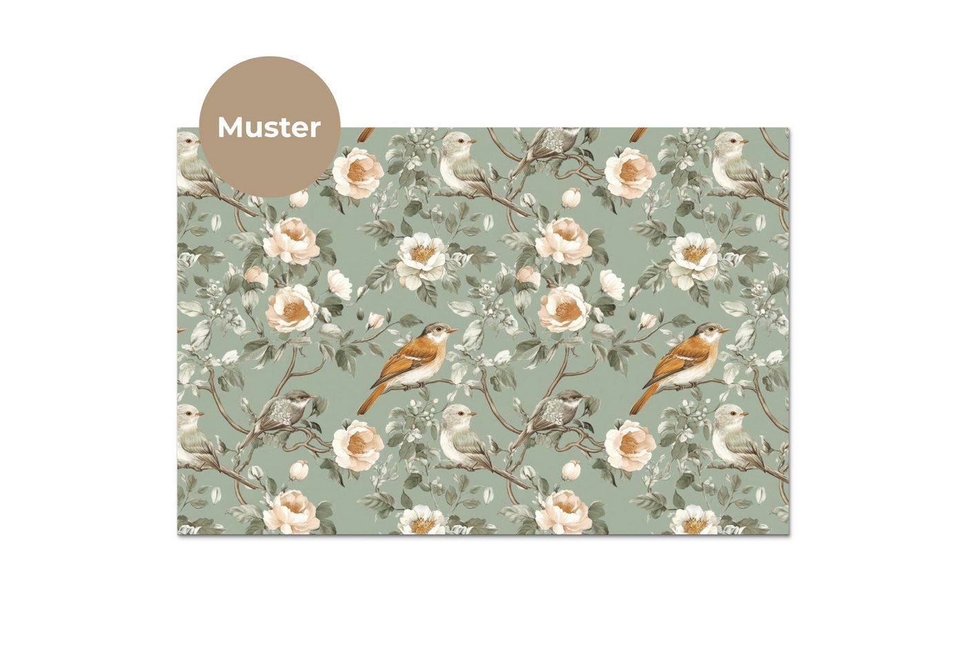 KitchenYeah Küchenrückwand Muster selbstklebend (keine Folie) Rosa - Vögel - Farbenfroh, (1-tlg), Spritzschutz, Küche, Rückwand, Küchenwand, Küchenfront, 30x20  – Bild 3 von 4