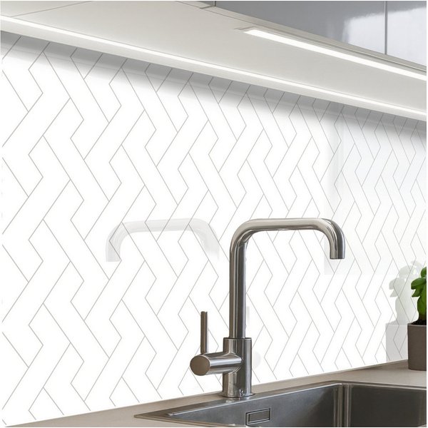 KitchenYeah Küchenrückwand Muster selbstklebend (keine Folie) Grafik - Muster - Modern, (1-tlg), Spritzschutz, Küche, Rückwand, Küchenwand, Küchenfront, 30x20 c