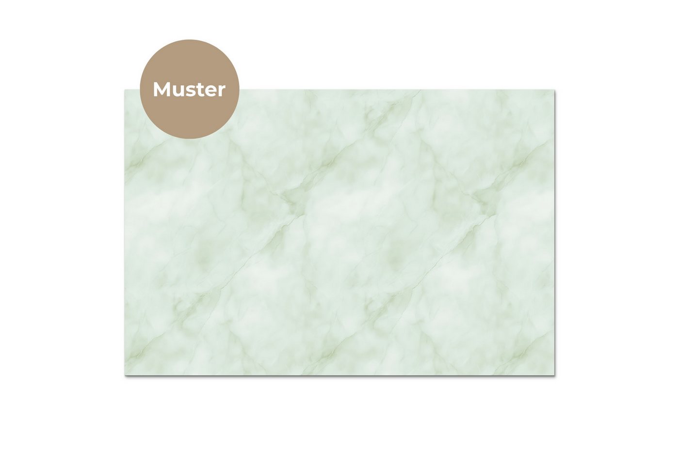 KitchenYeah Küchenrückwand Muster selbstklebend (keine Folie) Grün - Marmor - Fließende Adern, (1-tlg), Spritzschutz, Küche, Rückwand, Küchenwand, Küchenfront,  – Bild 3 von 4