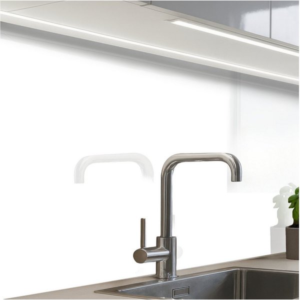 KitchenYeah Küchenrückwand Muster selbstklebend (keine Folie) Weiß - Farben - Neutral, (1-tlg), Spritzschutz, Küche, Rückwand, Küchenwand, Küchenfront, 30x20 cm