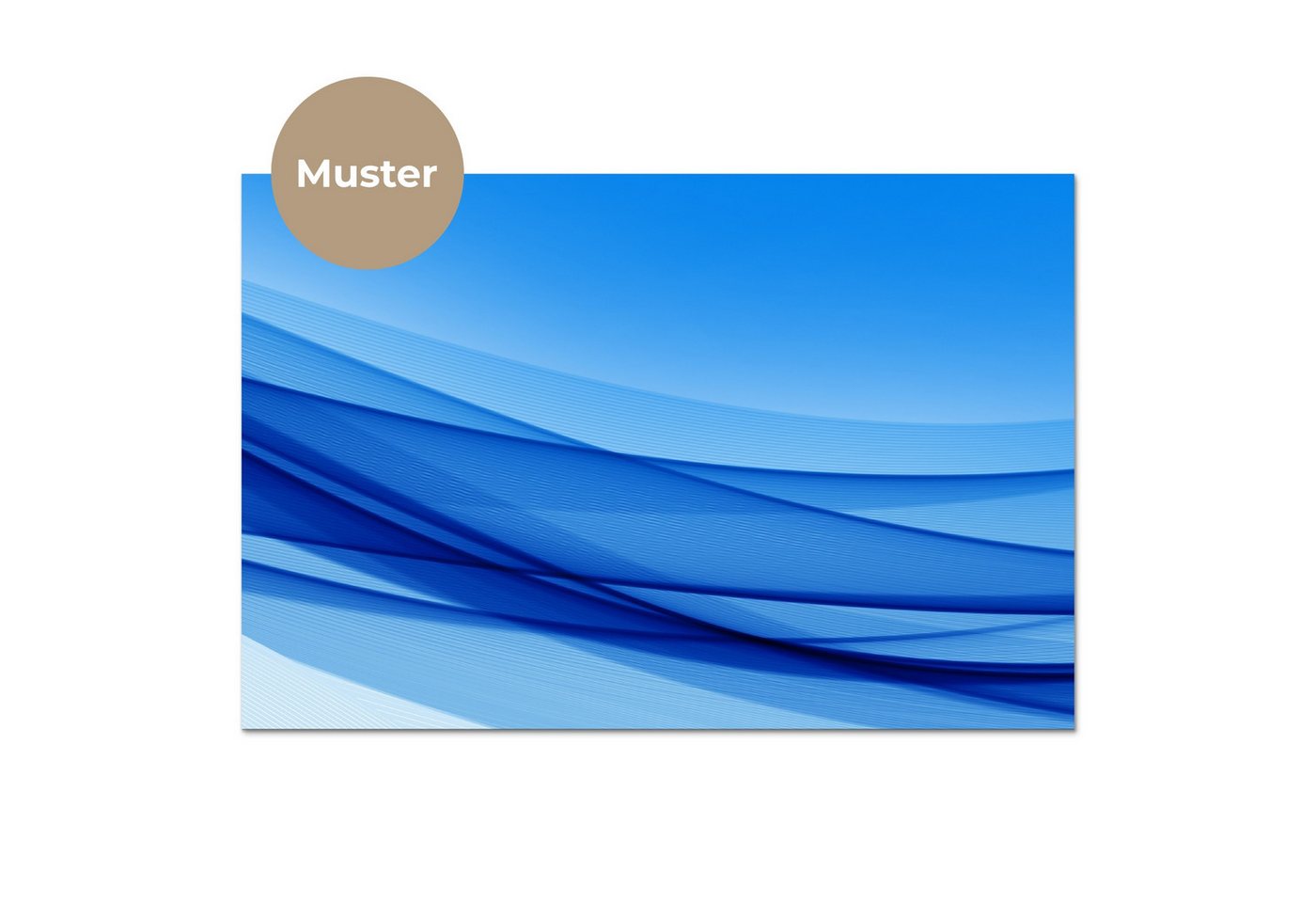 KitchenYeah Küchenrückwand Muster selbstklebend (keine Folie) Wellen - Hell - Blau, (1-tlg), Spritzschutz, Küche, Rückwand, Küchenwand, Küchenfront, 30x20 cm – Bild 3 von 4
