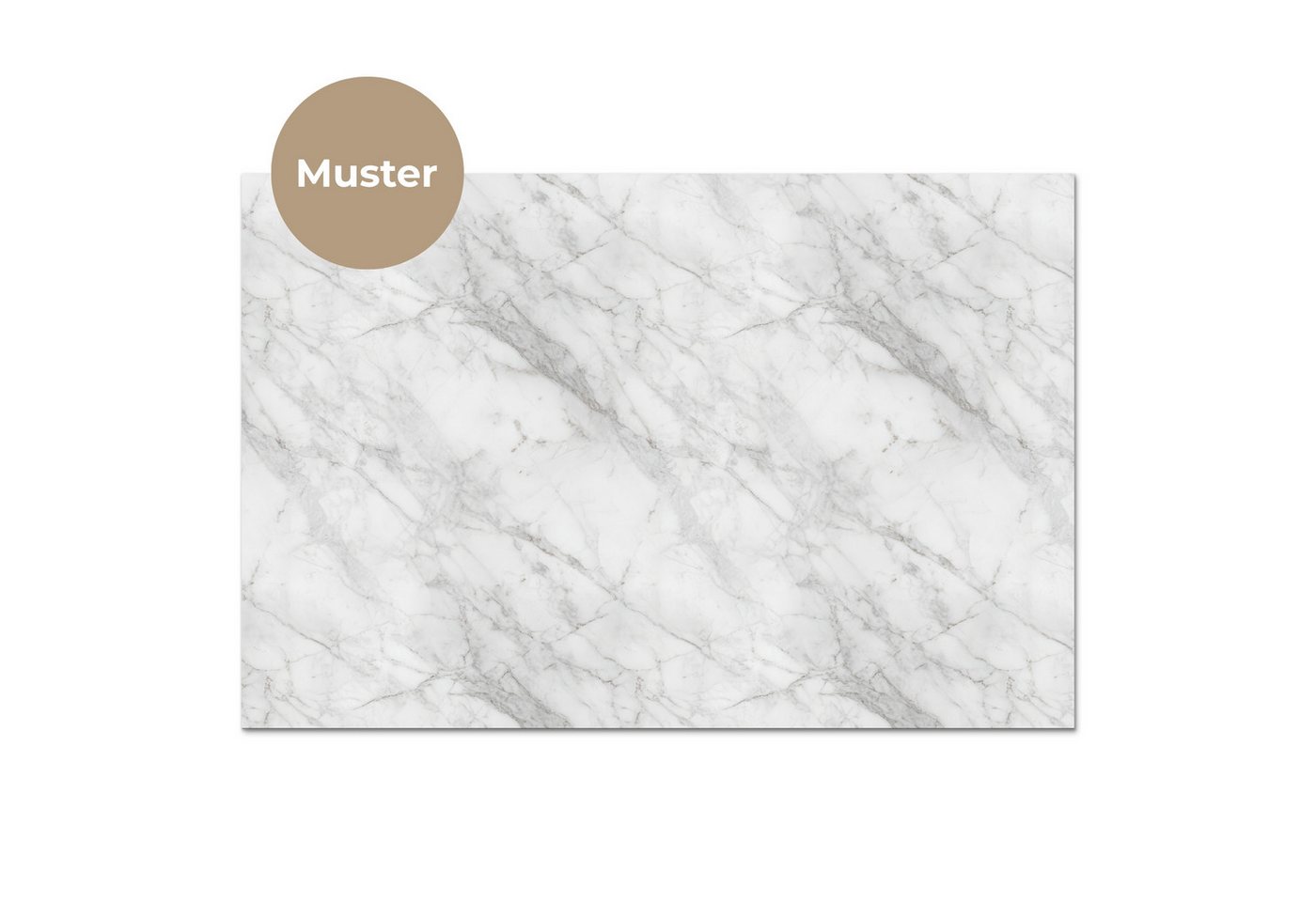 KitchenYeah Küchenrückwand Muster selbstklebend (keine Folie) Klassisch - Marmor - Grau, (1-tlg), Spritzschutz, Küche, Rückwand, Küchenwand, Küchenfront, 30x20  – Bild 3 von 4
