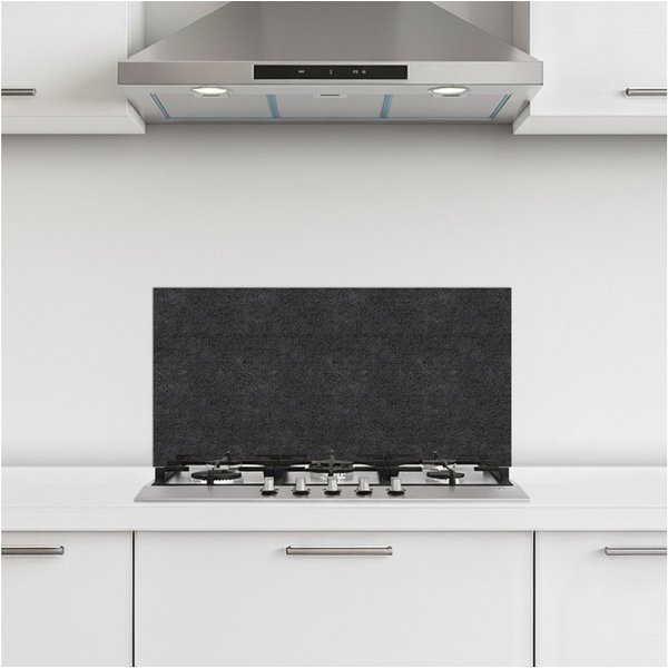 KitchenYeah Küchenrückwand selbstklebend (keine Folie) Dunkelgrau - Asphalttextur - Rauh, (1-tlg), Küchenrückwand, Spritzschutz, Kitchen, 60x30 cm