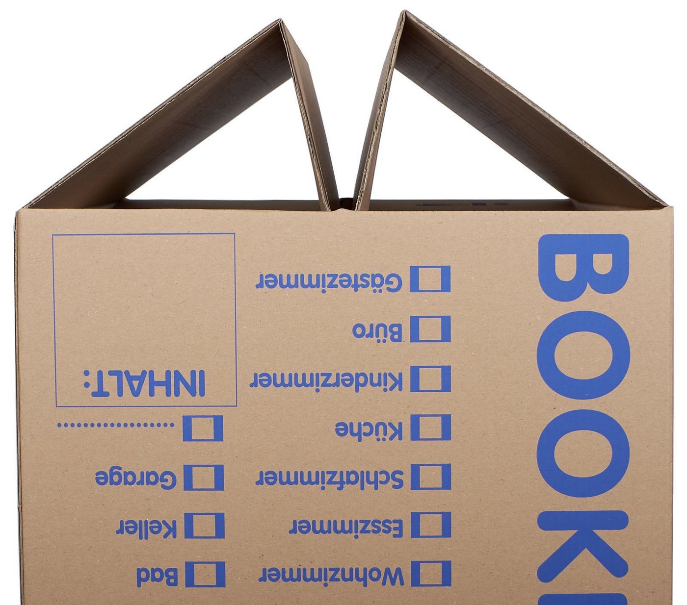 KK Verpackungen Aufbewahrungsbox (Spar-Set, 50 St., 50er-Set), Profi Bücherkartons Bücherkarton Umzugskiste 2-wellig 40kg Braun – Bild 4 von 5