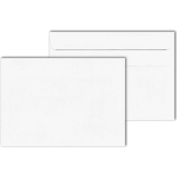 KK Verpackungen Briefumschlag, Versandtaschen Kuverts DIN C6 114 x 162 mm Selbstklebung weiß