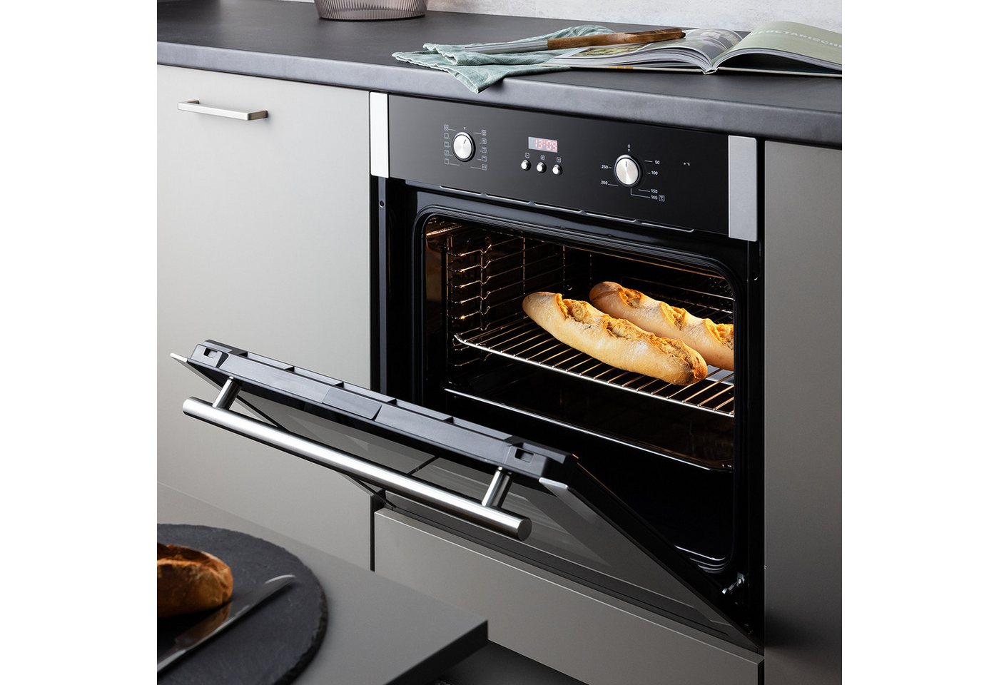 KKT KOLBE Backofen-Set Backofen und Induktionskochfeld SET8805IH592FZ, Herdset / Heißluft / Einbaubackofen / Einbauherd – Bild 4 von 5