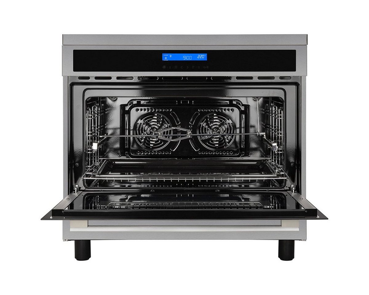 KKT KOLBE Elektro-Herd-Set Standherd Induktionsherd CC9001IND, mit Teleskop-Vollauszug, 90cm / Backofen / 4 Zonen / Flexzone / 9 Heizstufen / Grill / Touch – Bild 5 von 5