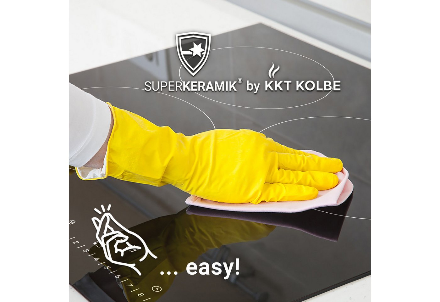 KKT KOLBE Elektro-Kochfeld KF4500RL, 45cm Herdplatte Kochmulde Kochplatte Glaskeramik 3 Zonen Autark – Bild 3 von 5