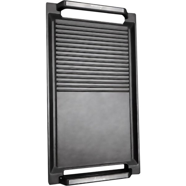 KKT KOLBE Grillpfanne BBQ20 Grillplatte, für Induktionskochfelder, Riffeloberfläche, Aluminiumguss (1 x Grillplatte), für Induktionskochfelder / Riffeloberfläch