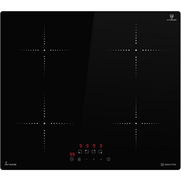 KKT KOLBE Induktions-Kochfeld IH85900RL, 59cm Herdplatte Kochmulde Kochplatte Induktion 4 Zonen Autark Timer