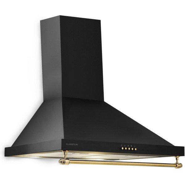 Klarstein Deckenhaube Montblanc 60 Serie Montblanc 60 Dunstabzugshaube 60 cm 610 m³/h 165W LED Reling Edelstahl Wandhaube Abluft Umluft 60 cm Breite