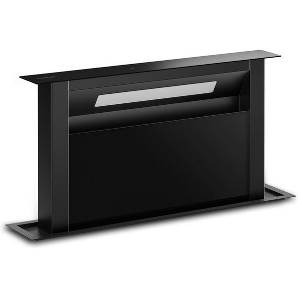 Klarstein Deckenhaube Velaire Serie Velaire Downdraft Kochfeldabzug 60 cm 853 m³/h Umluft Touch Tischabzug Kochfeldhaube versenkbar Abluft Aktivkohle mit LED
