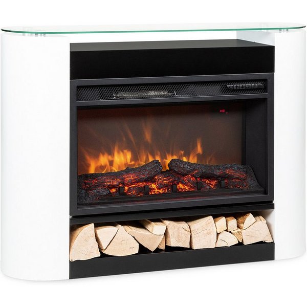 Klarstein Elektrokamin Studio 10 Arc, elektrischer Kamin Heizfunktion elektrischer Kaminofen Elektrokamin