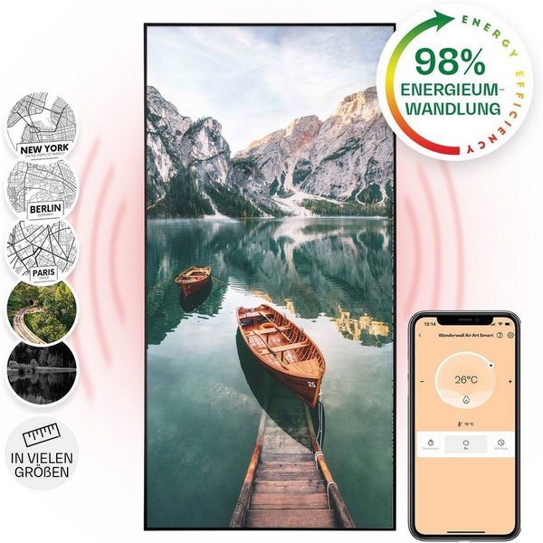 Klarstein Heizkörper Wonderwall Air Art Smart 700W, elektrische Infrarotheizung mit Thermostat Bild elektrische Heizung