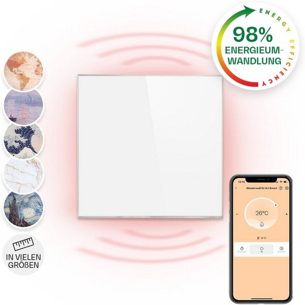Klarstein Heizkörper Wonderwall Smart 360, elektrische Infrarot Wandheizung Thermostat Bild Heizung elektrisch
