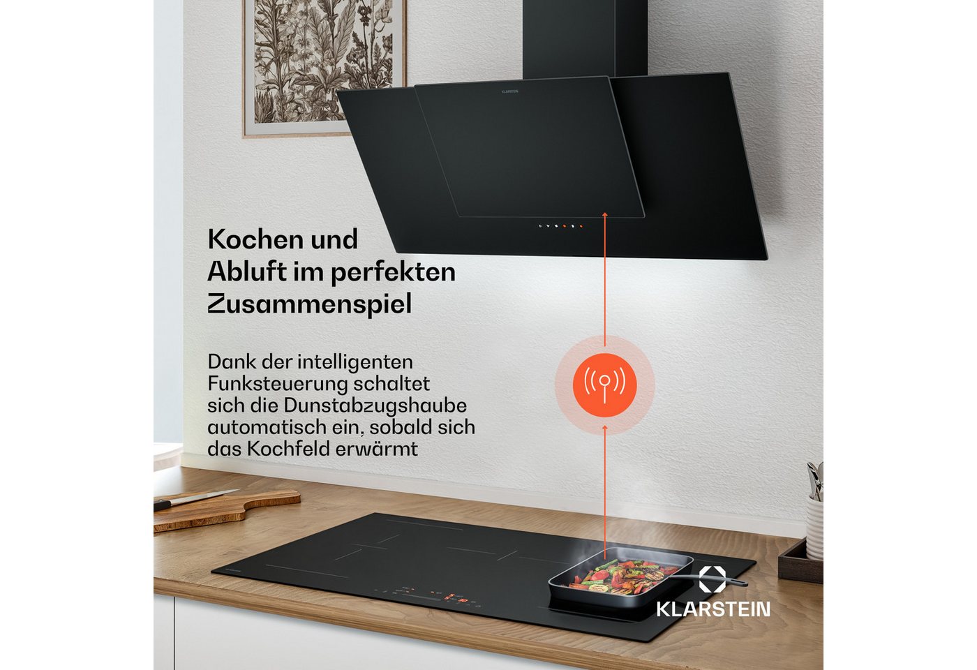Klarstein Kochfeld mit Dunstabzug HaloSync 10047836 – Bild 3 von 5