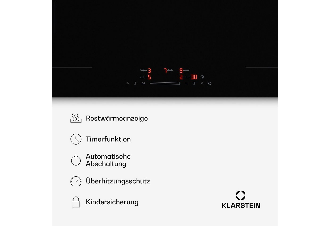 Klarstein Kochfeld mit Dunstabzug HaloSync 10047836 – Bild 5 von 5