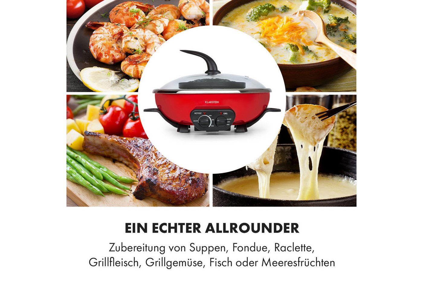 Klarstein Kontaktgrill Szechuan, 1950 W – Bild 5 von 5