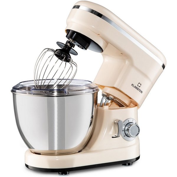 Klarstein Küchenmaschine, 1200 W, 4 l Schüssel, Küchenmaschine Knetmaschine Teigmaschine Teigknetmaschine Standmixer