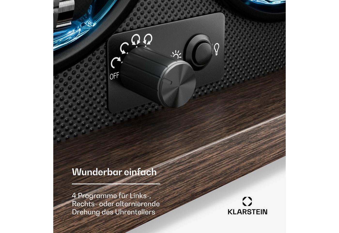Klarstein Uhrenbeweger Brienz 2, Uhrenboxen Uhrenkasten Uhrenbeweger 2 Uhr – Bild 5 von 5