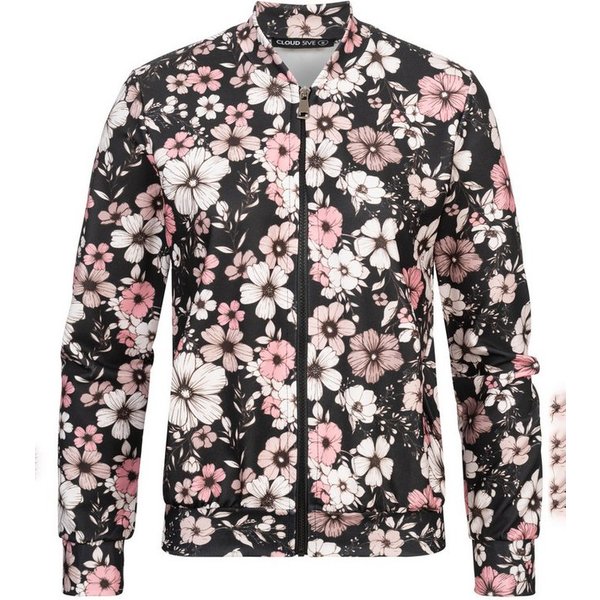 CLOUD 5IVE Klassische Bluse CLOUD 5IVE Blouson with All-Over Flower Print