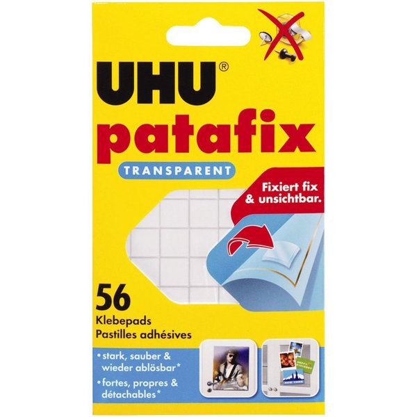 UHU Klebeband UHU patafix 48815 48815 Doppelseitige Klebepads UHU® Patafix Transpare (patafix 48815)