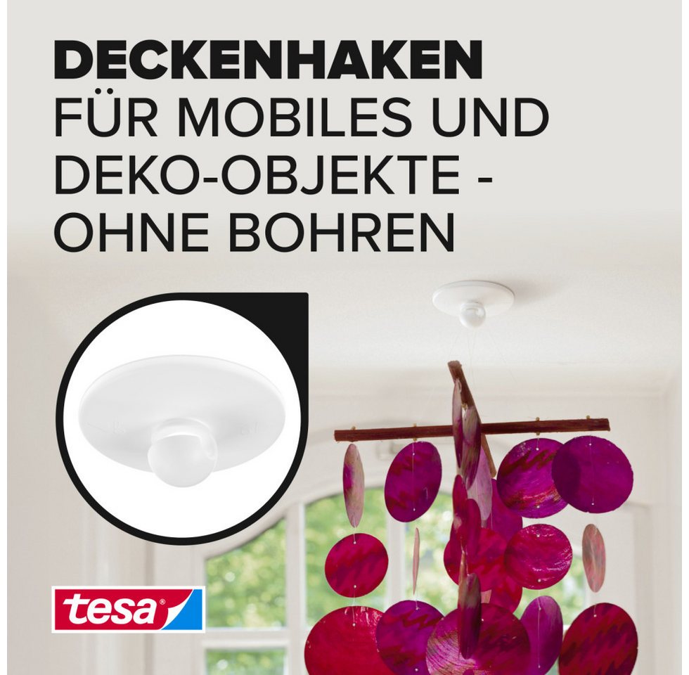 tesa Klebehaken tesa Deckenhaken Traglast 0,5 kg – Bild 5 von 5