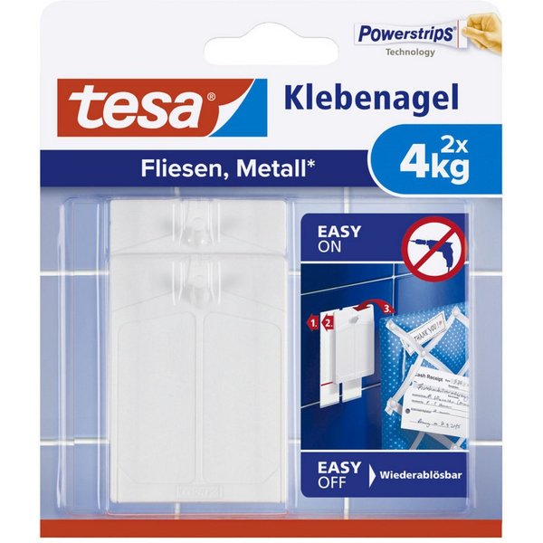 tesa Klebepad tesa Klebenagel Traglast 4 kg, 2 Stück
