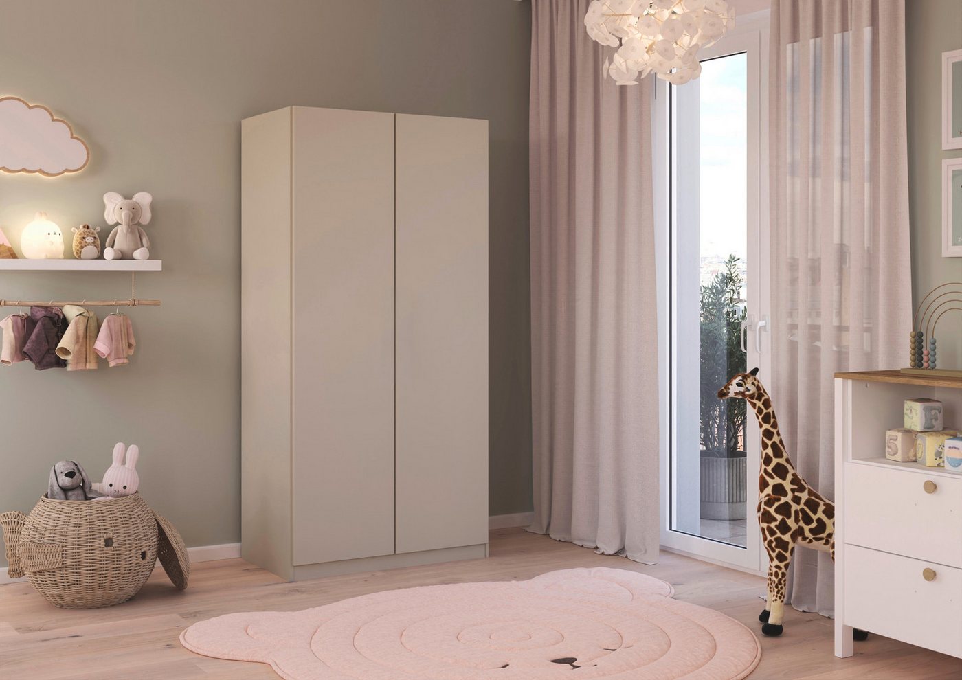 rauch Kleiderschrank Schlafzimmer Garderobe Kinderzimmer WELTNEUHEIT ELVIK by rauch-ONE (3 Ausstattungsvarianten - Breiten 47-405 cm, Höhen 187/212/231 cm) PATE – Bild 2 von 5
