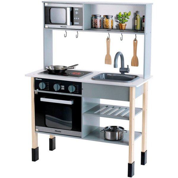 Klein Spielküche Miele MDF, mit Zubehör aus Holz und Metall
