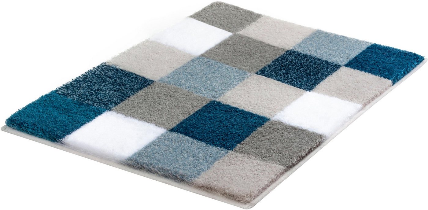 Kleine Wolke Badematte Caro, Badvorleger, Badezimmer Teppich, Höhe 25 mm, rutschhemmend beschichtet, fußbodenheizungsgeeignet, Kunstfaser, rechteckig, Badteppic – Bild 2 von 4