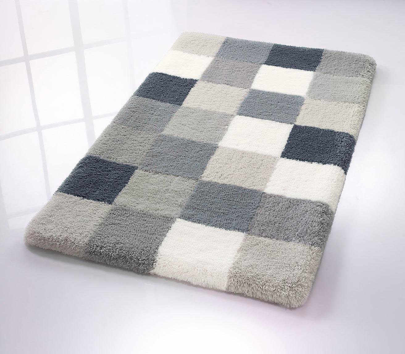 Kleine Wolke Badematte Caro, Badvorleger, Badezimmer Teppich, Höhe 25 mm, rutschhemmend beschichtet, fußbodenheizungsgeeignet, Kunstfaser, rechteckig, Badteppic – Bild 2 von 4