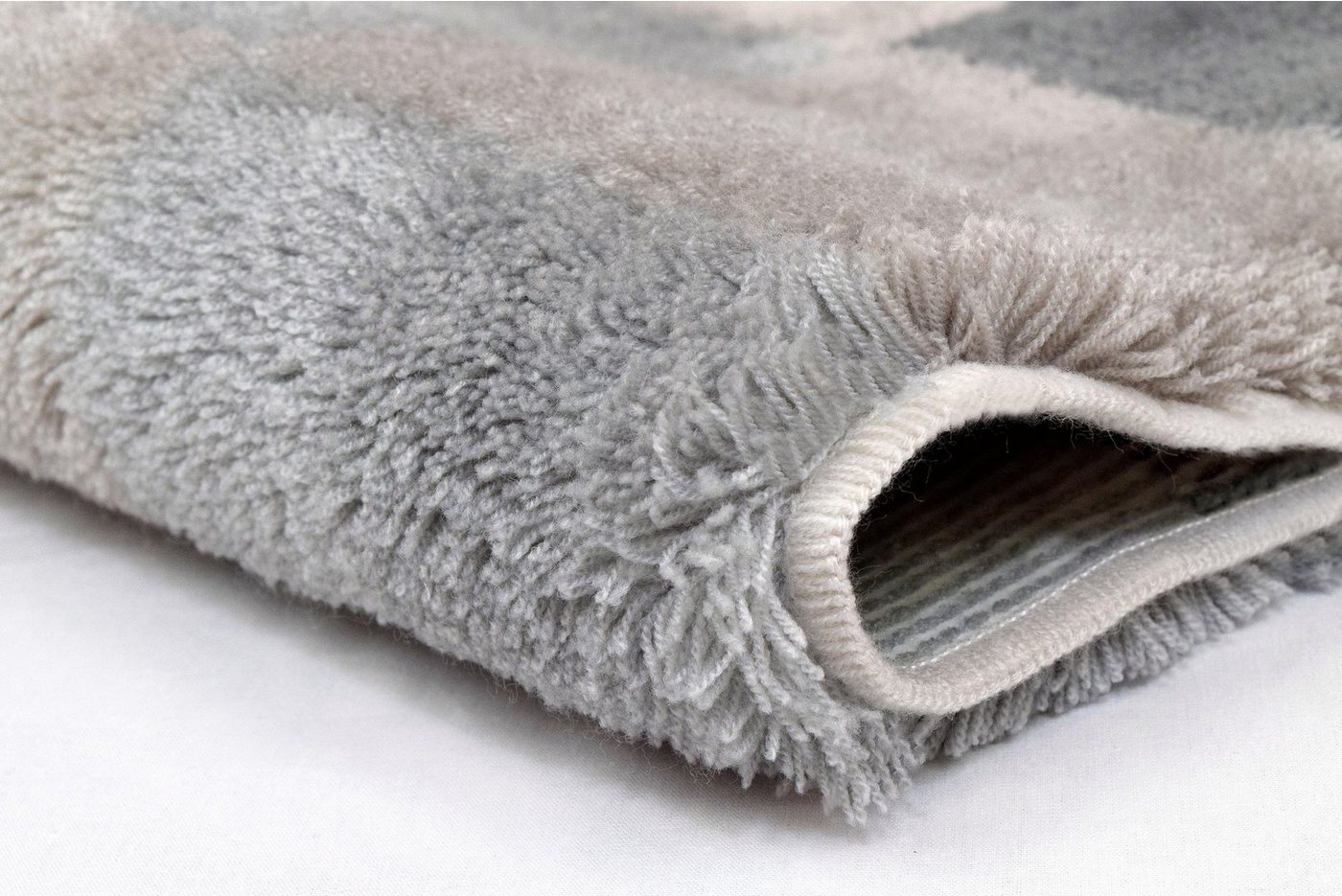 Kleine Wolke Badematte Caro, Badvorleger, Badezimmer Teppich, Höhe 25 mm, rutschhemmend beschichtet, fußbodenheizungsgeeignet, Kunstfaser, rechteckig, Badteppic – Bild 3 von 4