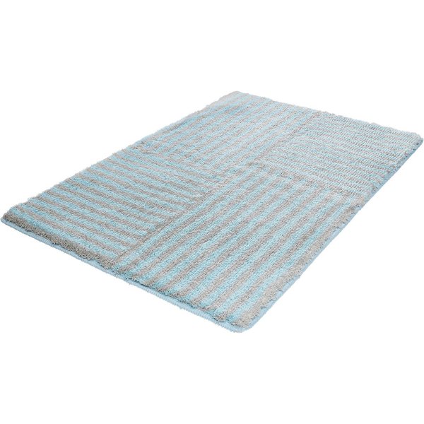 Kleine Wolke Badematte Chelsea, Badvorleger, Badezimmer Teppich, Höhe 20 mm, rutschhemmend beschichtet, fußbodenheizungsgeeignet, Polyester, rechteckig, Badtepp