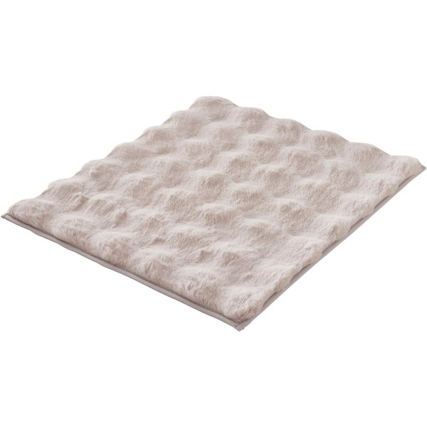 Kleine Wolke Badematte Cloud, Badvorleger, Badezimmer Teppich, Höhe 28 mm, rutschhemmend beschichtet, fußbodenheizungsgeeignet, Polyester, rechteckig, Badteppic