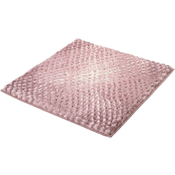 Kleine Wolke Badematte Cory, Badvorleger, Badezimmer Teppich, Höhe 24 mm, rutschhemmend beschichtet, fußbodenheizungsgeeignet, Polyester, quadratisch, Badteppic