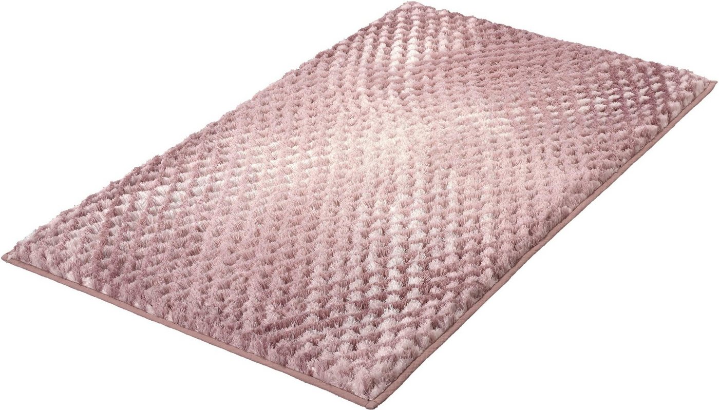 Kleine Wolke Badematte Cory, Badvorleger, Badezimmer Teppich, Höhe 24 mm, rutschhemmend beschichtet, fußbodenheizungsgeeignet, Polyester, quadratisch, Badteppic – Bild 2 von 5