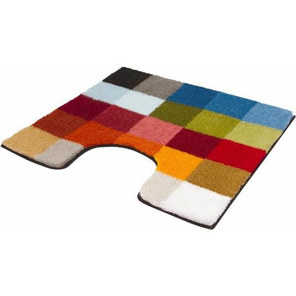 Kleine Wolke Badematte Cubetto, Badvorleger, Badezimmer Teppich, Höhe 25 mm, rutschhemmend beschichtet, fußbodenheizungsgeeignet, Kunstfaser, quadratisch, Badte