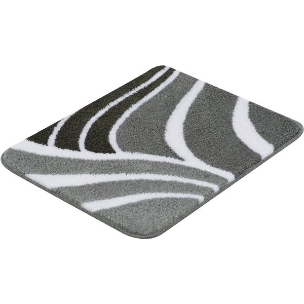 Kleine Wolke Badematte Flame, Badvorleger, Badezimmer Teppich, Höhe 15 mm, rutschhemmend beschichtet, fußbodenheizungsgeeignet, Polyacryl, rechteckig, Badteppic