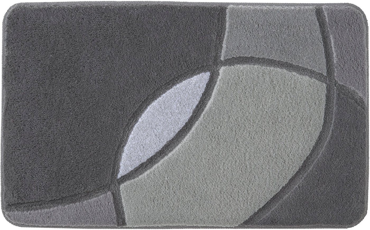 Kleine Wolke Badematte Kent, Badvorleger, Badezimmer Teppich, Höhe 20 mm, rutschhemmend beschichtet, fußbodenheizungsgeeignet, Polyacryl, rechteckig, Badteppich – Bild 2 von 4