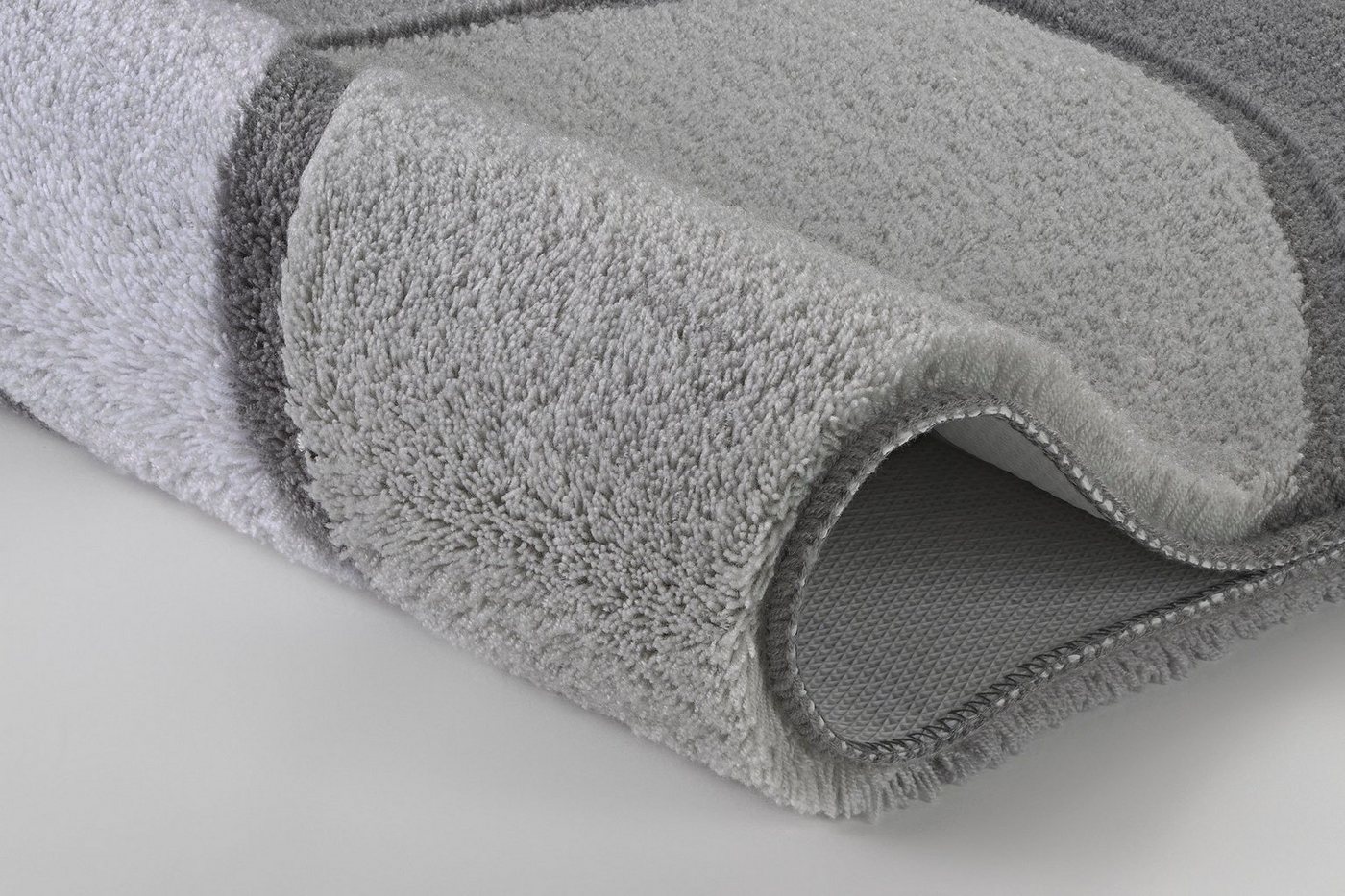 Kleine Wolke Badematte Kent, Badvorleger, Badezimmer Teppich, Höhe 20 mm, rutschhemmend beschichtet, fußbodenheizungsgeeignet, Polyacryl, rechteckig, Badteppich – Bild 3 von 4