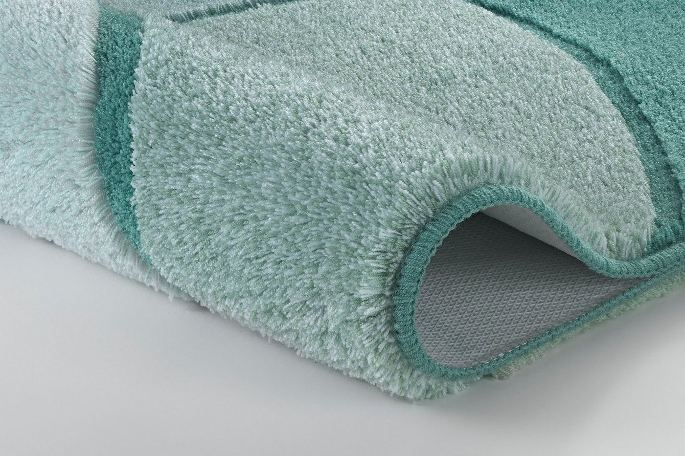 Kleine Wolke Badematte Kent, Badvorleger, Badezimmer Teppich, Höhe 20 mm, rutschhemmend beschichtet, fußbodenheizungsgeeignet, Polyacryl, rechteckig, Badteppich – Bild 2 von 3